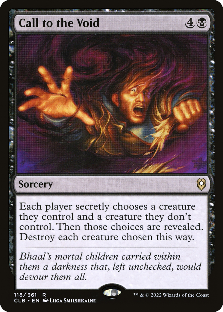 Call to the Void (118) Foil - Commander Legends: Battle for Baldur's Gate