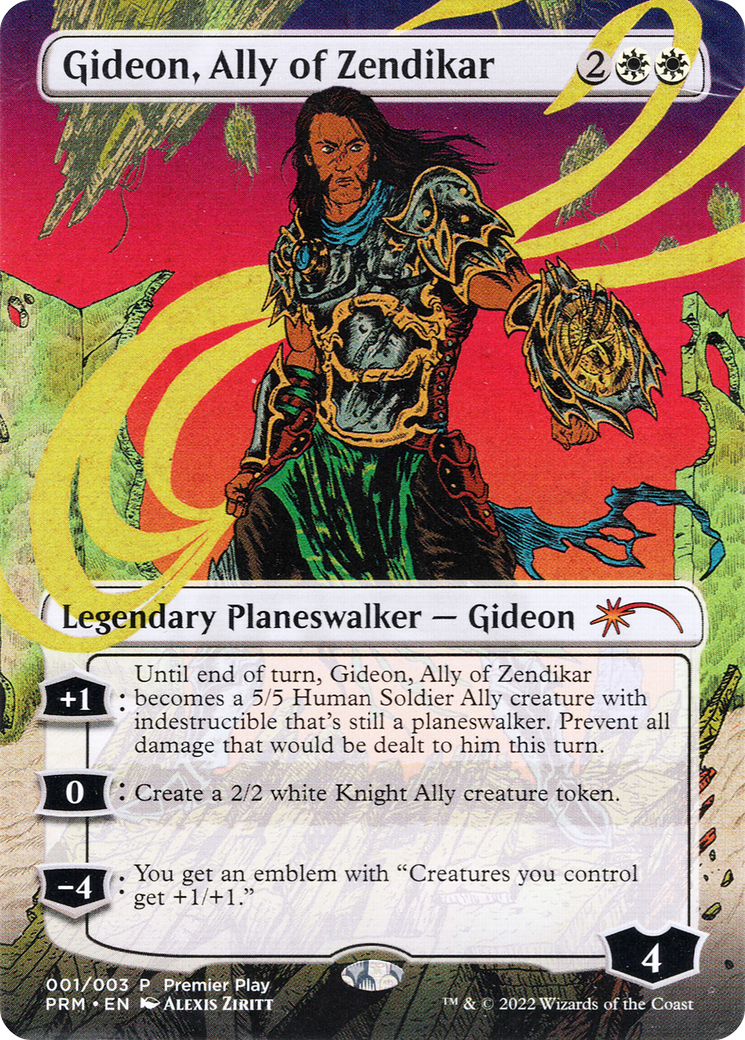 Gideon, Ally of Zendikar (001) Foil - Regional Championship Qualifiers 2022