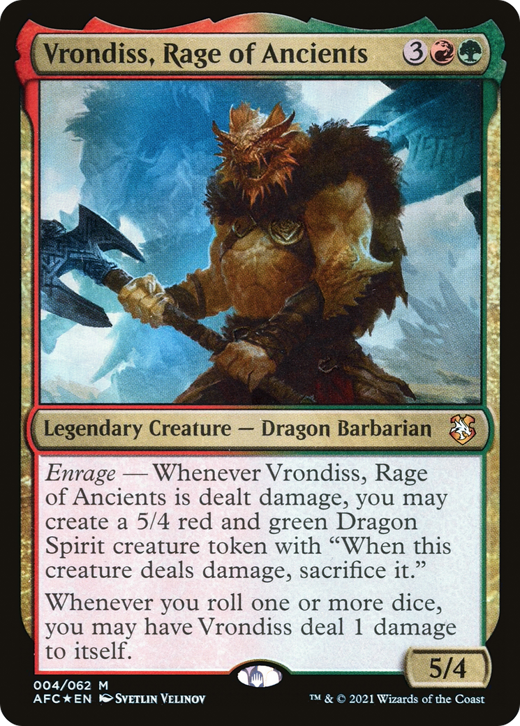 Vrondiss, Rage of Ancients (004) Foil - Forgotten Realms Commander