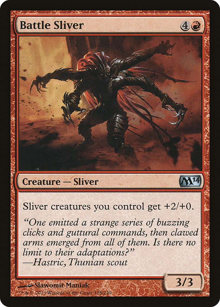 Battle Sliver (128) Foil - Magic 2014