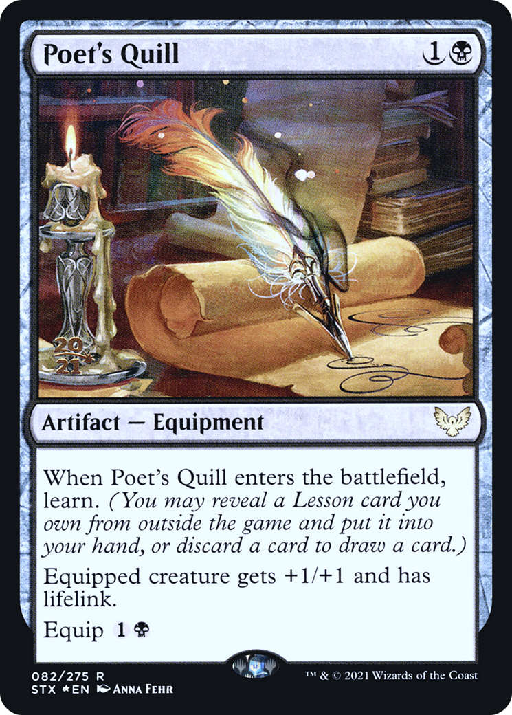 Poet's Quill (082) Foil - Strixhaven: School of Mages Promos