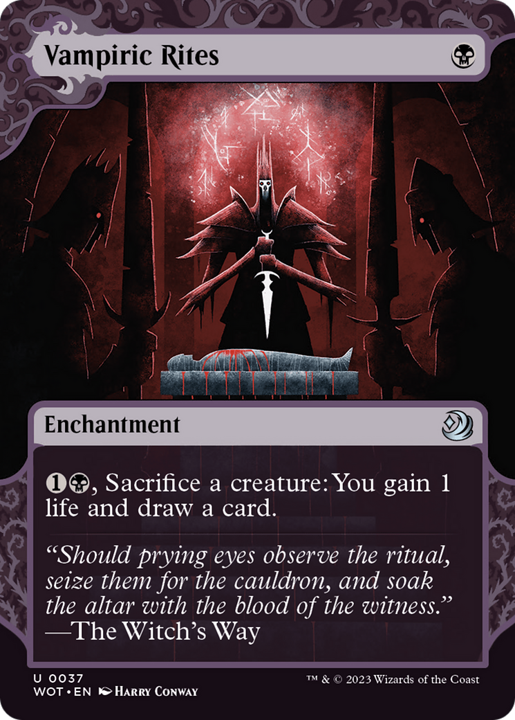 Vampiric Rites (Showcase) (037) - Wilds of Eldraine: Enchanting Tales
