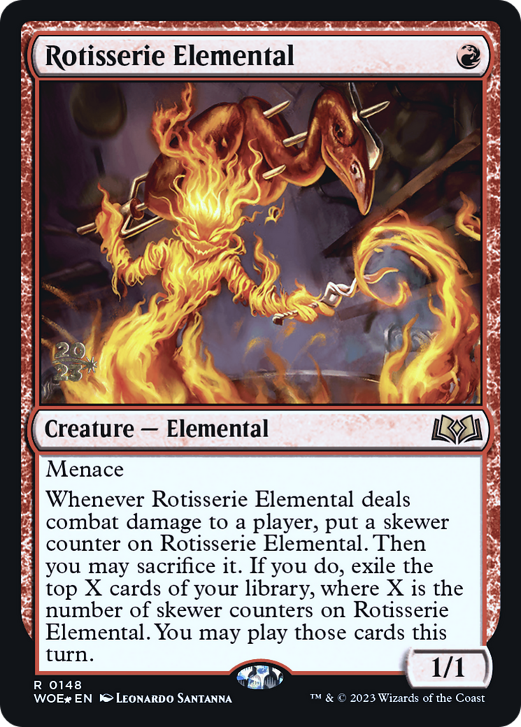 Rotisserie Elemental (148) Foil - Wilds of Eldraine Promos