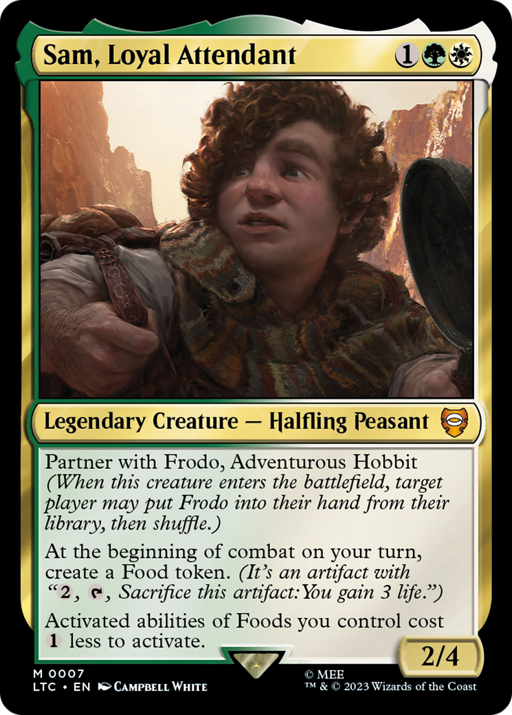 Sam, Loyal Attendant (007) Foil - Tales of Middle-earth Commander