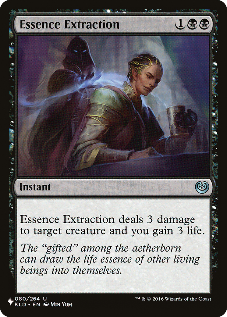 Essence Extraction (KLD-80) - The List