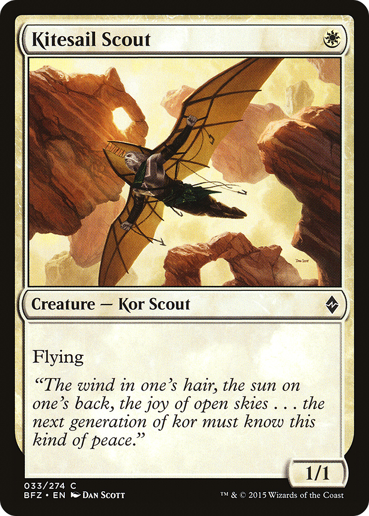 Kitesail Scout (033) Foil - Battle for Zendikar