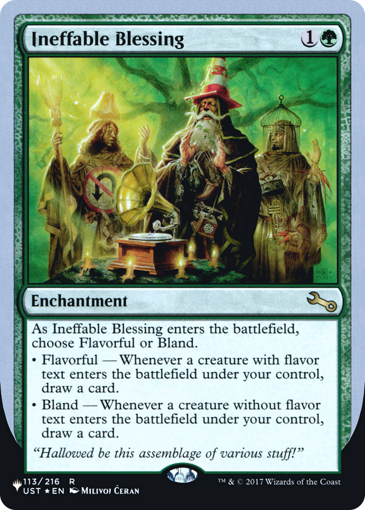 Ineffable Blessing (038) Foil - The List (Unfinity Foil Edition)