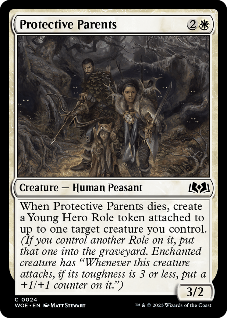Protective Parents (024) Foil - Wilds of Eldraine