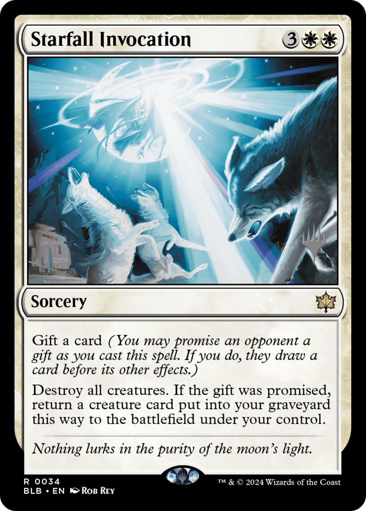Starfall Invocation (034) - Bloomburrow Promos