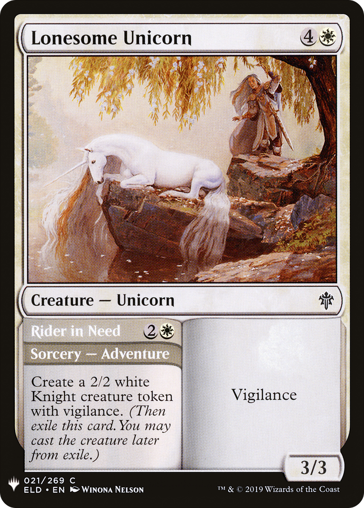Lonesome Unicorn // Rider in Need (ELD-21) - The List