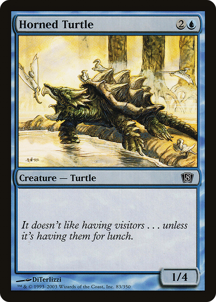 Horned Turtle (083) Foil - Eighth Edition