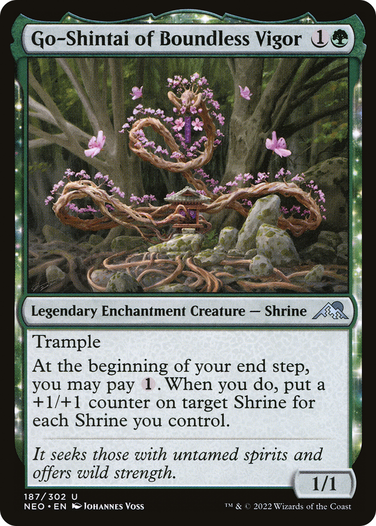 Go-Shintai of Boundless Vigor (187) Foil - Kamigawa: Neon Dynasty