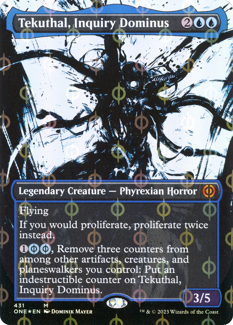 Tekuthal, Inquiry Dominus (Showcase) (Step-and-Compleat Foil) (Showcase) (431) Foil - Phyrexia: All Will Be One