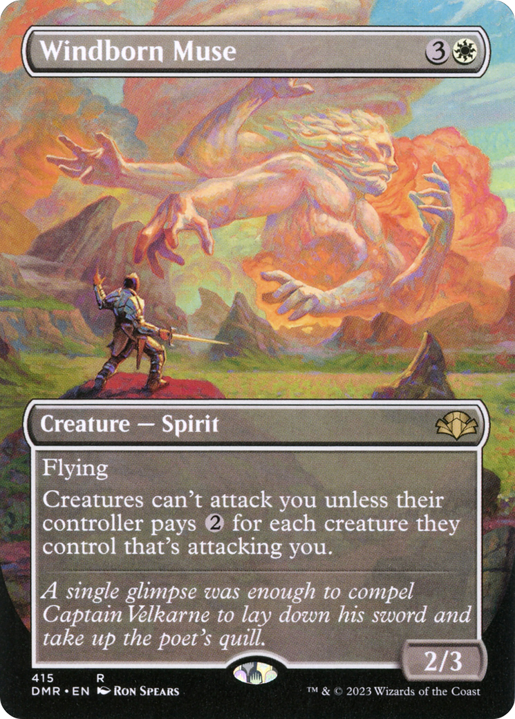 Windborn Muse (Borderless) (415) Foil - Dominaria Remastered