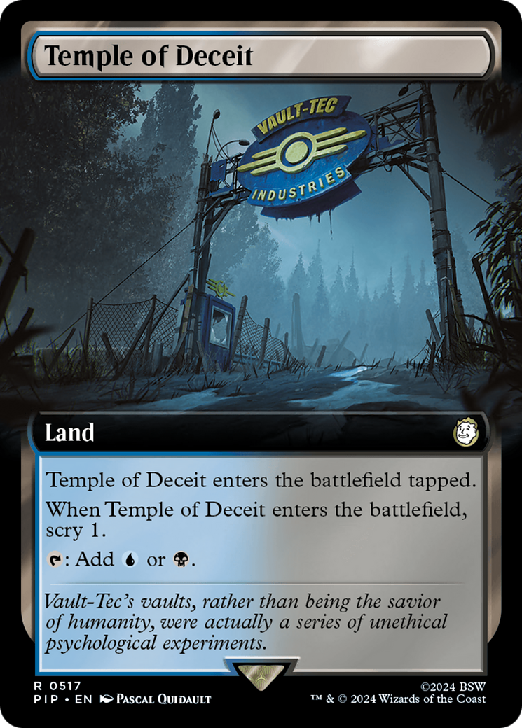 Temple of Deceit (Extended Art) (517) Foil - Fallout