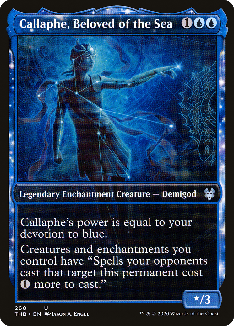 Callaphe, Beloved of the Sea (Showcase) (260) Foil - Theros Beyond Death