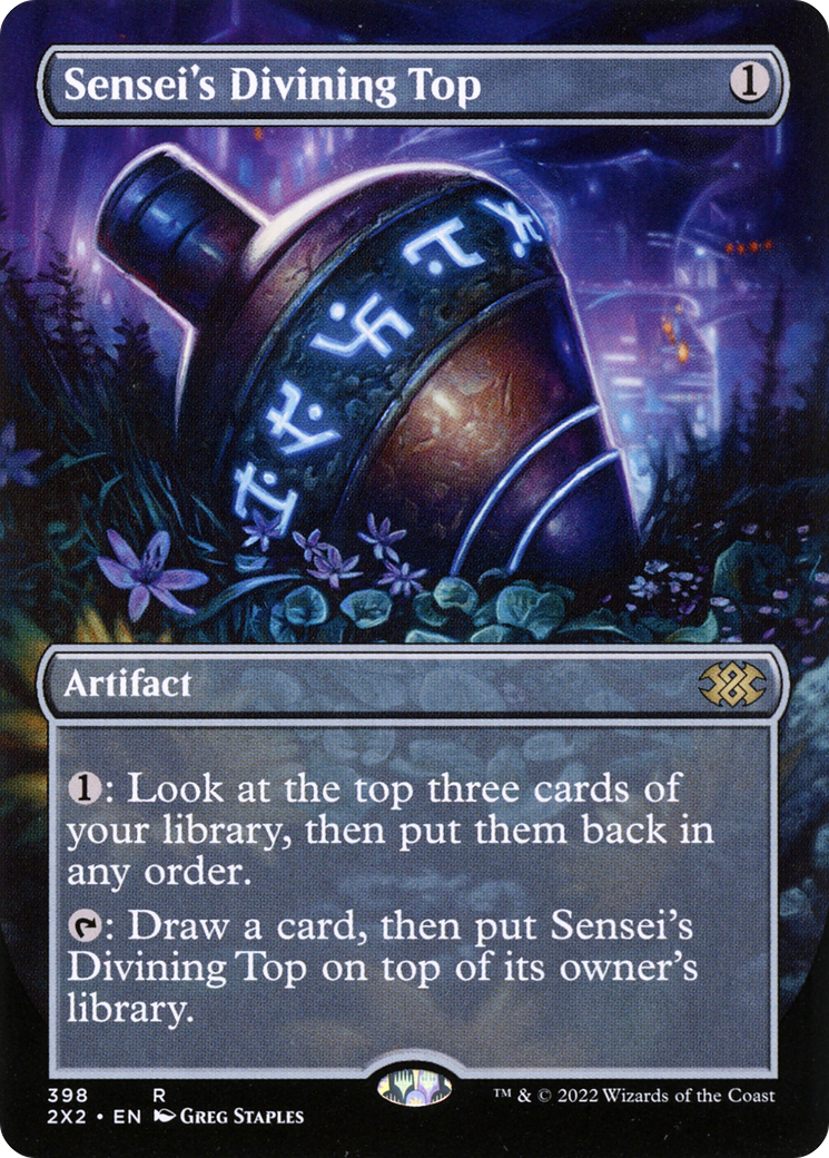 Sensei's Divining Top (Borderless) (398) - Double Masters 2022