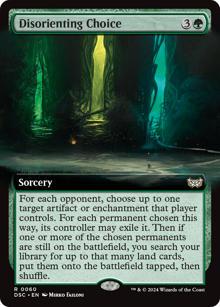 Disorienting Choice (Extended Art) (060) - Duskmourn: House of Horror Commander