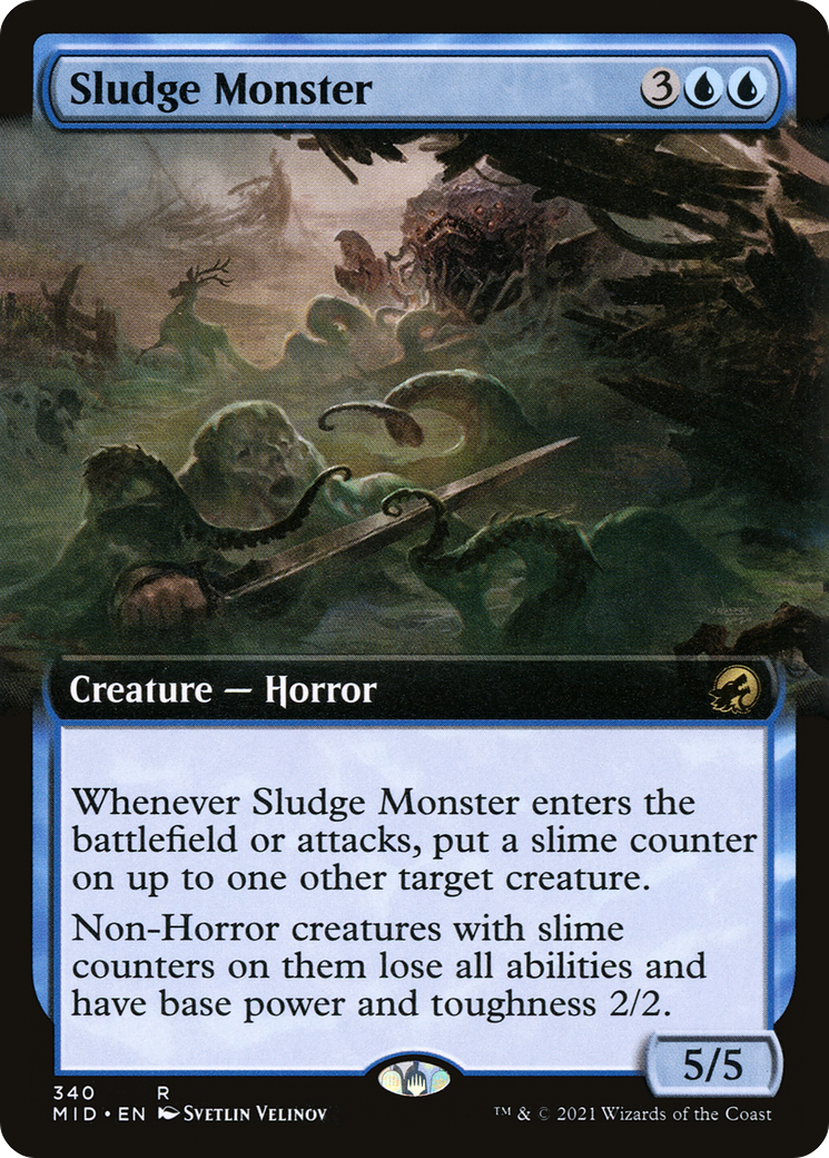 Sludge Monster (Extended Art) (340) Foil - Innistrad: Midnight Hunt