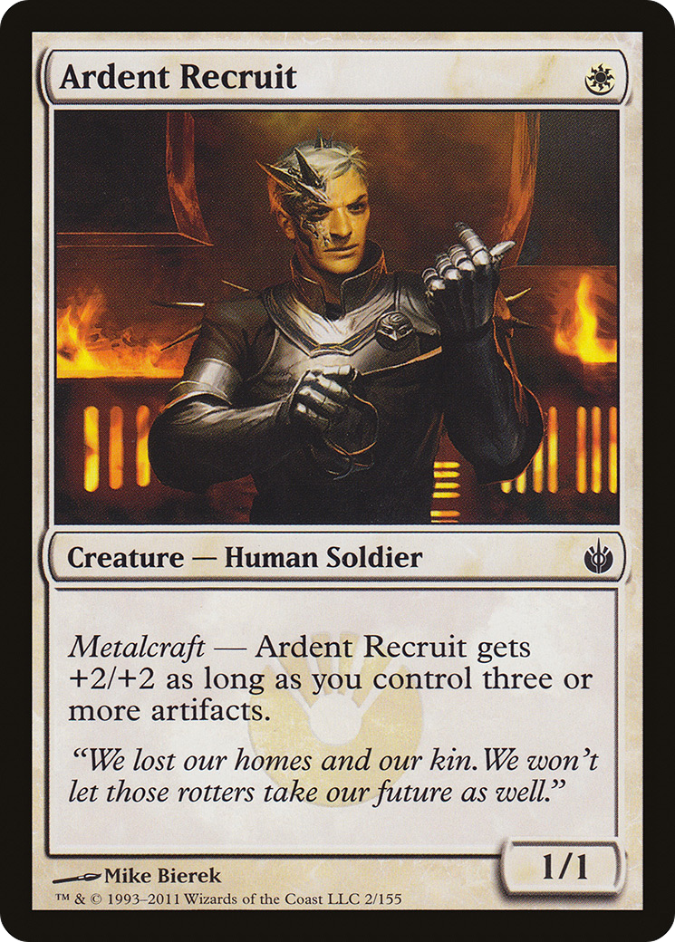 Ardent Recruit (002) - Mirrodin Besieged
