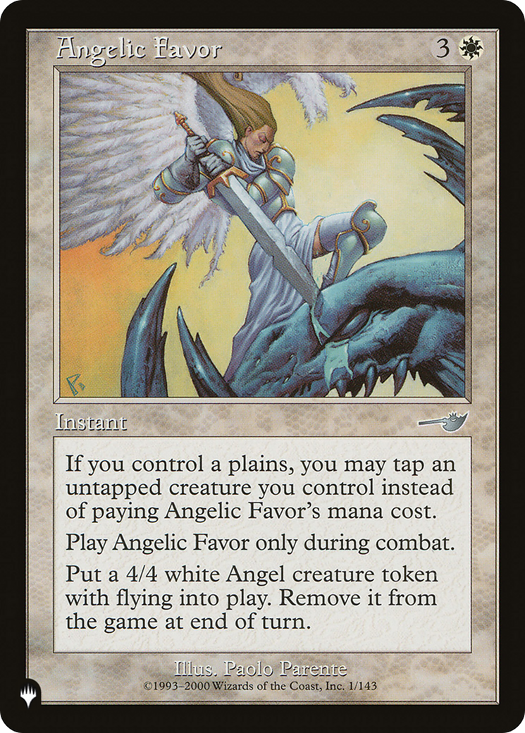 Angelic Favor (Retro) (NEM-1) - The List