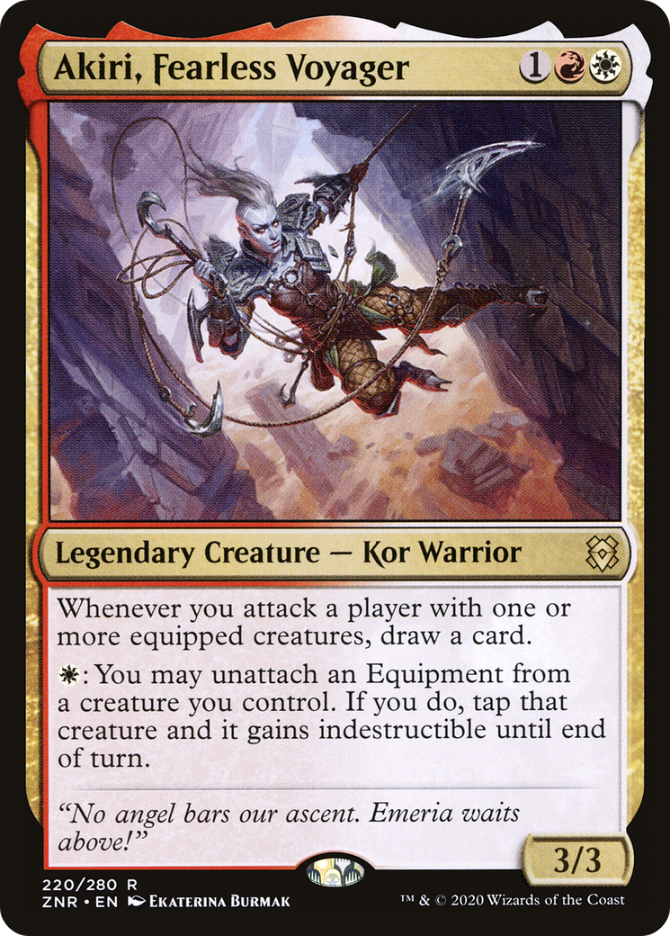 Akiri, Fearless Voyager (220) Foil - Zendikar Rising