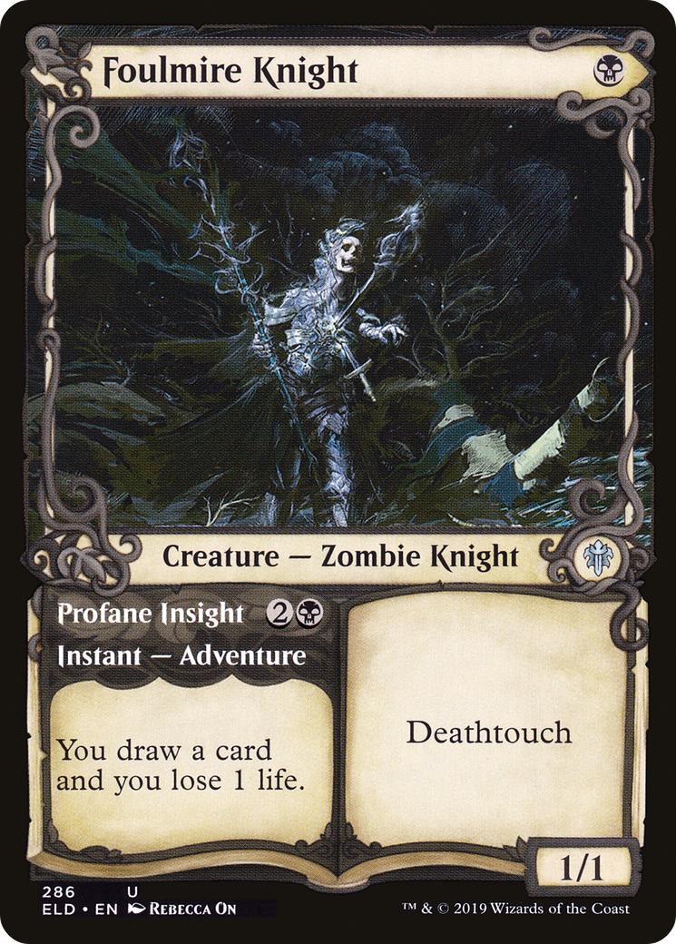 Foulmire Knight (Showcase) (286) - Throne of Eldraine