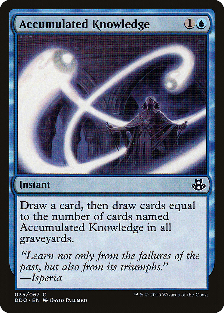 Accumulated Knowledge (035) - Duel Decks: Elspeth vs. Kiora
