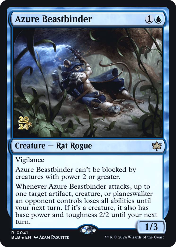 Azure Beastbinder (041) Foil - Bloomburrow Promos