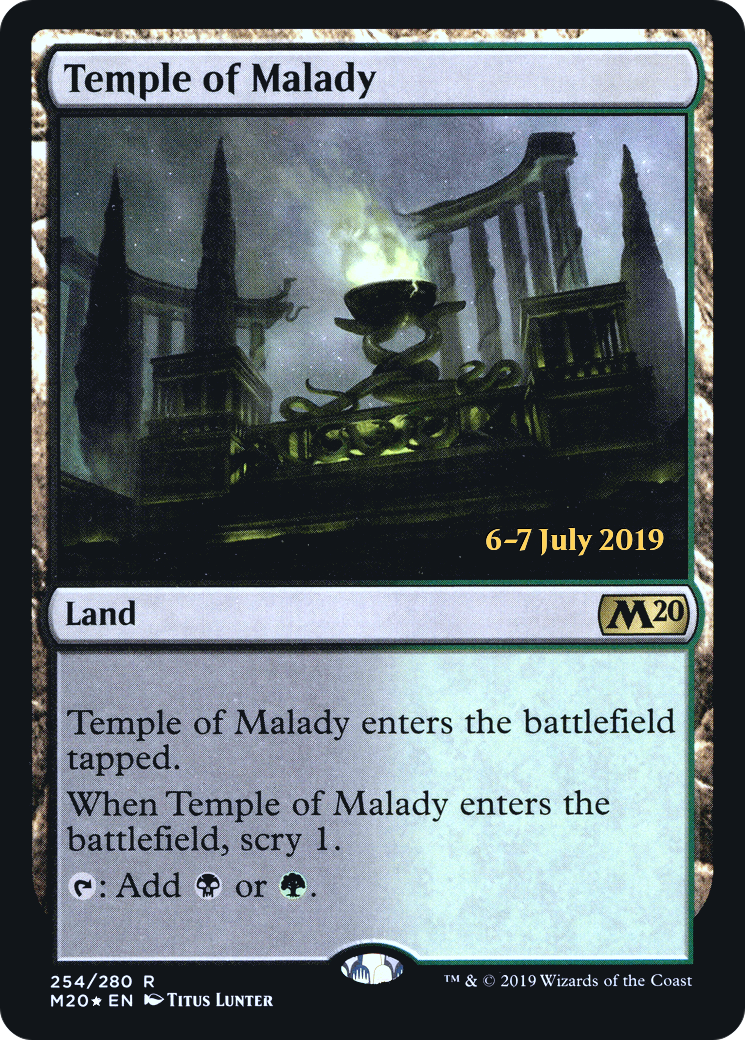 Temple of Malady (M20) (254) Foil - Core Set 2020 Promos