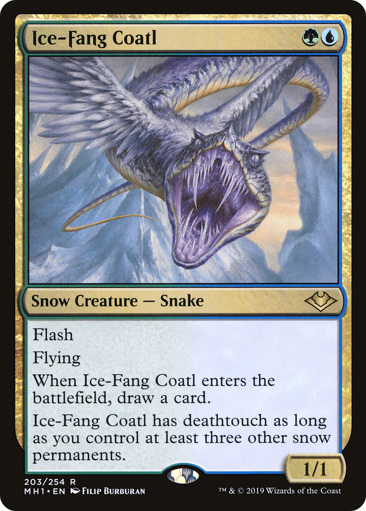 Ice-Fang Coatl (203) Foil - Modern Horizons