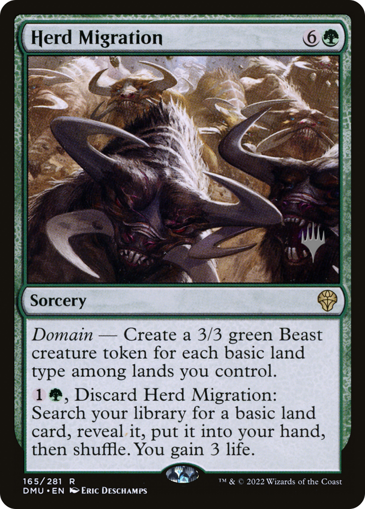 Herd Migration (165p) Foil - Dominaria United Promos
