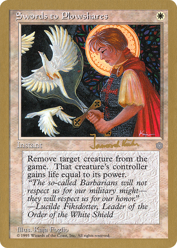 Swords to Plowshares - 1997 Janosch Kuhn (ICE) (Retro) - World Championship Decks 1997