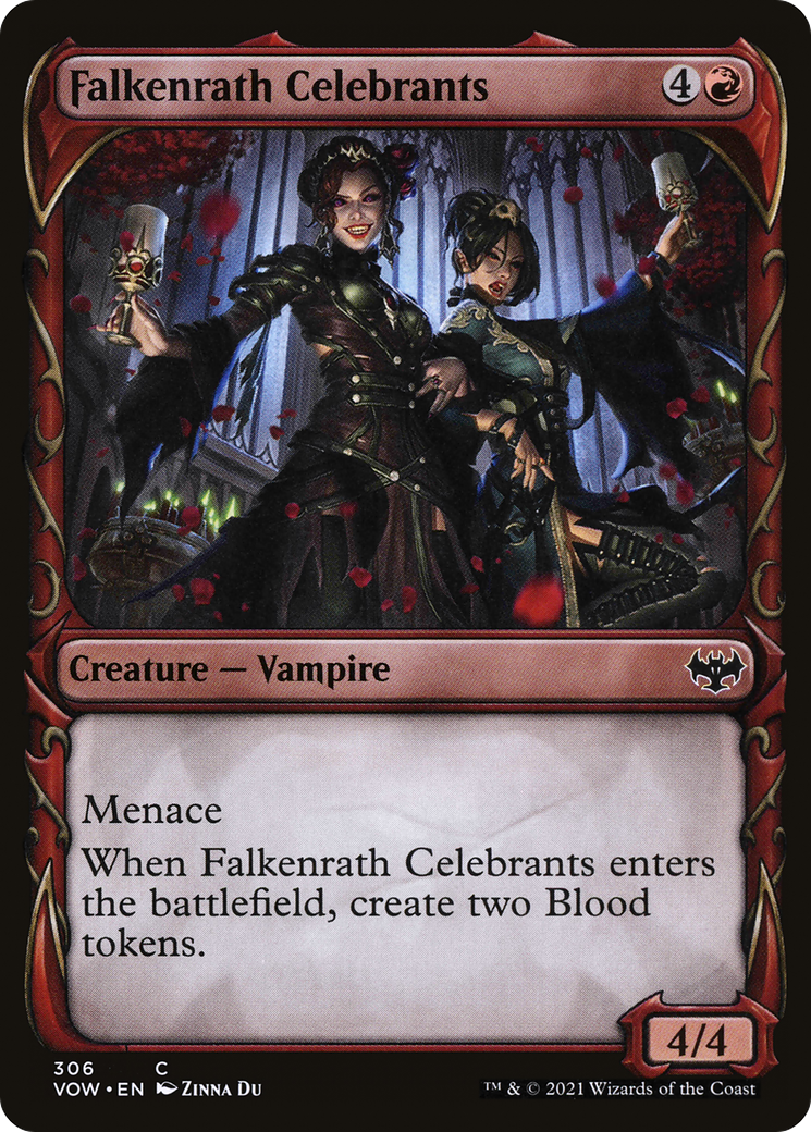 Falkenrath Celebrants (Showcase) (306) - Innistrad: Crimson Vow