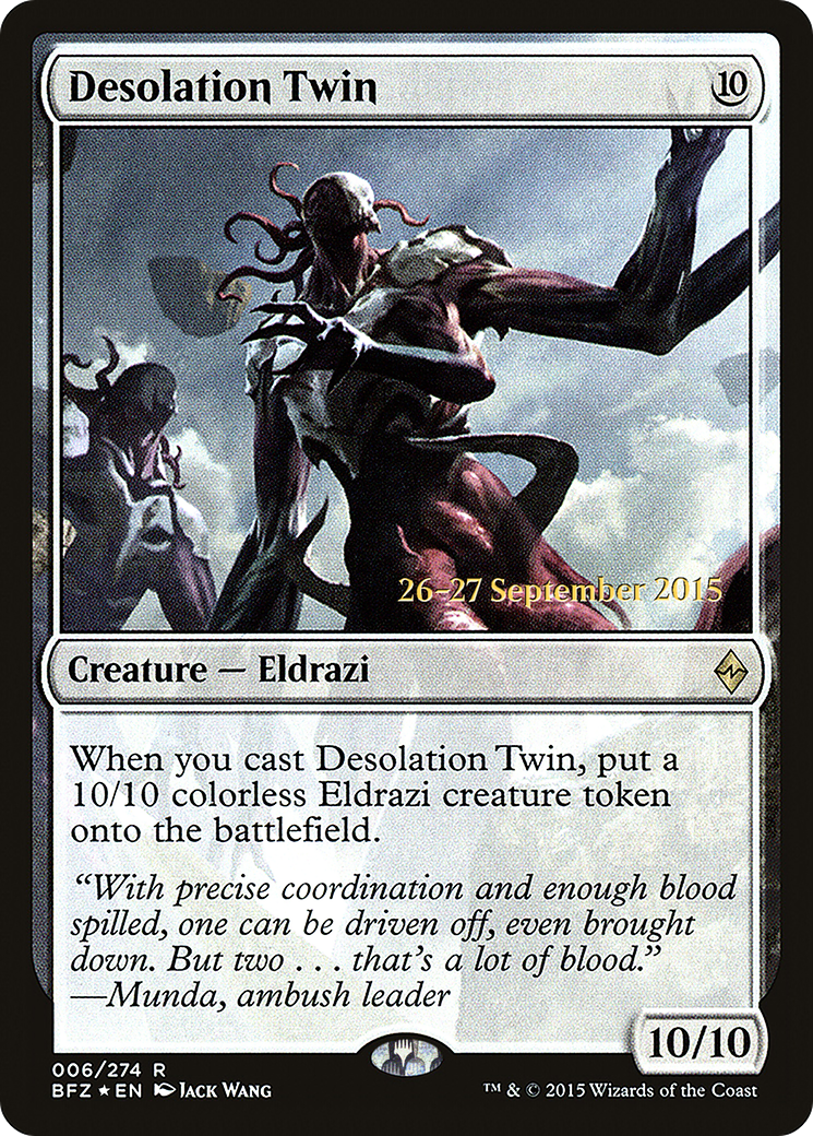 Desolation Twin (006) Foil - Battle for Zendikar Promos