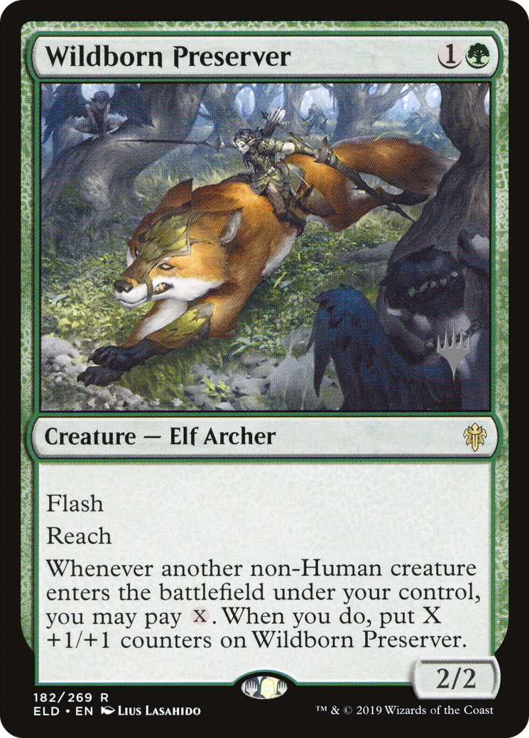 Wildborn Preserver (182) Foil - Throne of Eldraine Promos