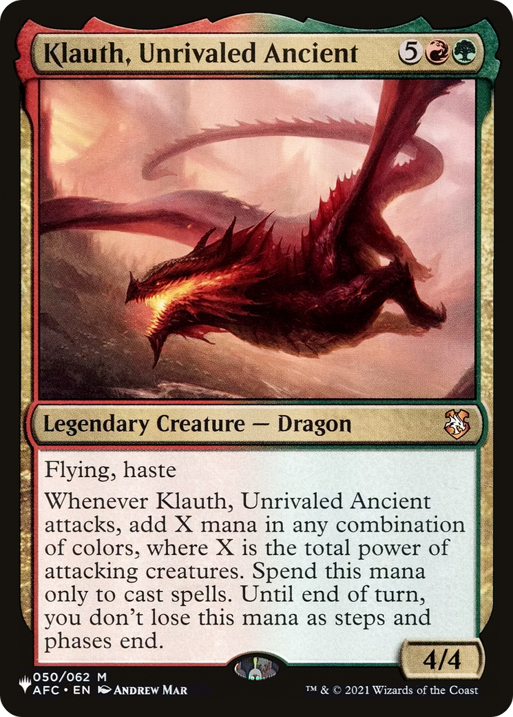 Klauth, Unrivaled Ancient (050/062) - The List