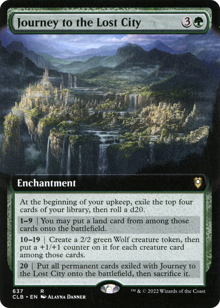 Journey to the Lost City (Extended Art) (637) - Commander Legends: Battle for Baldur's Gate