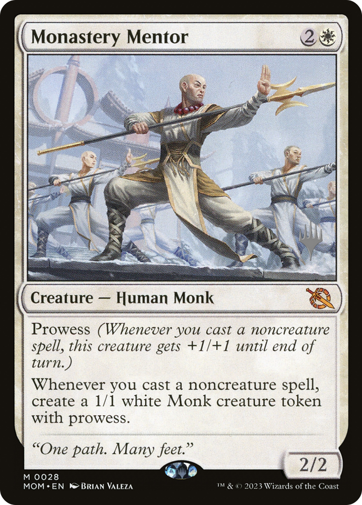 Monastery Mentor (28p) Foil - March of the Machine Promos