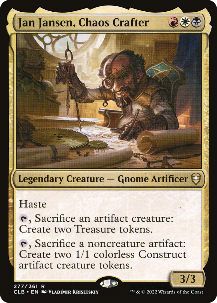 Jan Jansen, Chaos Crafter (277) Foil - Commander Legends: Battle for Baldur's Gate