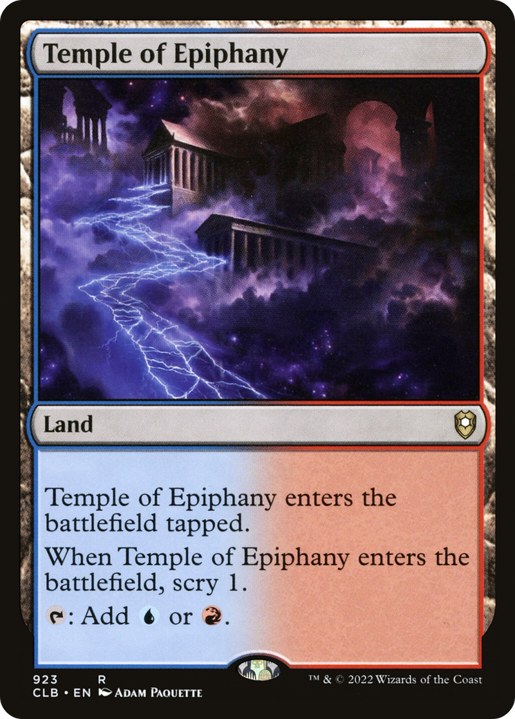 Temple of Epiphany (923) - Commander Legends: Battle for Baldur's Gate