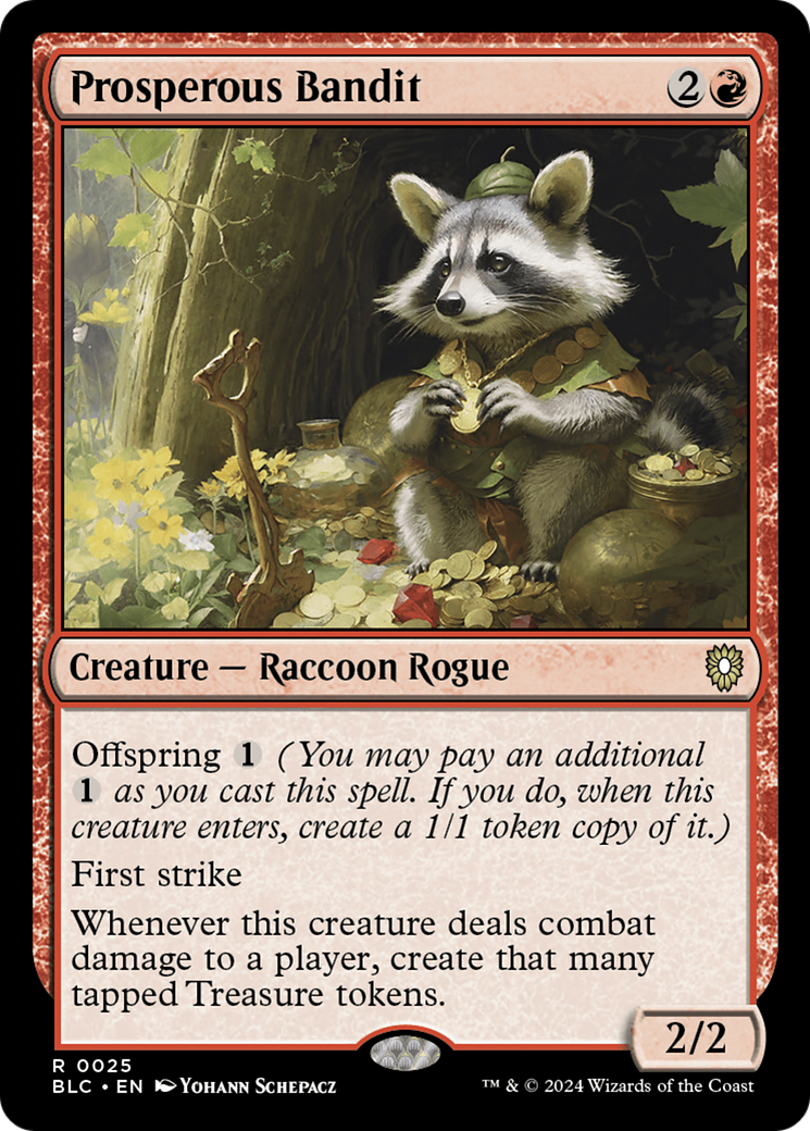 Prosperous Bandit (025) - Bloomburrow Commander