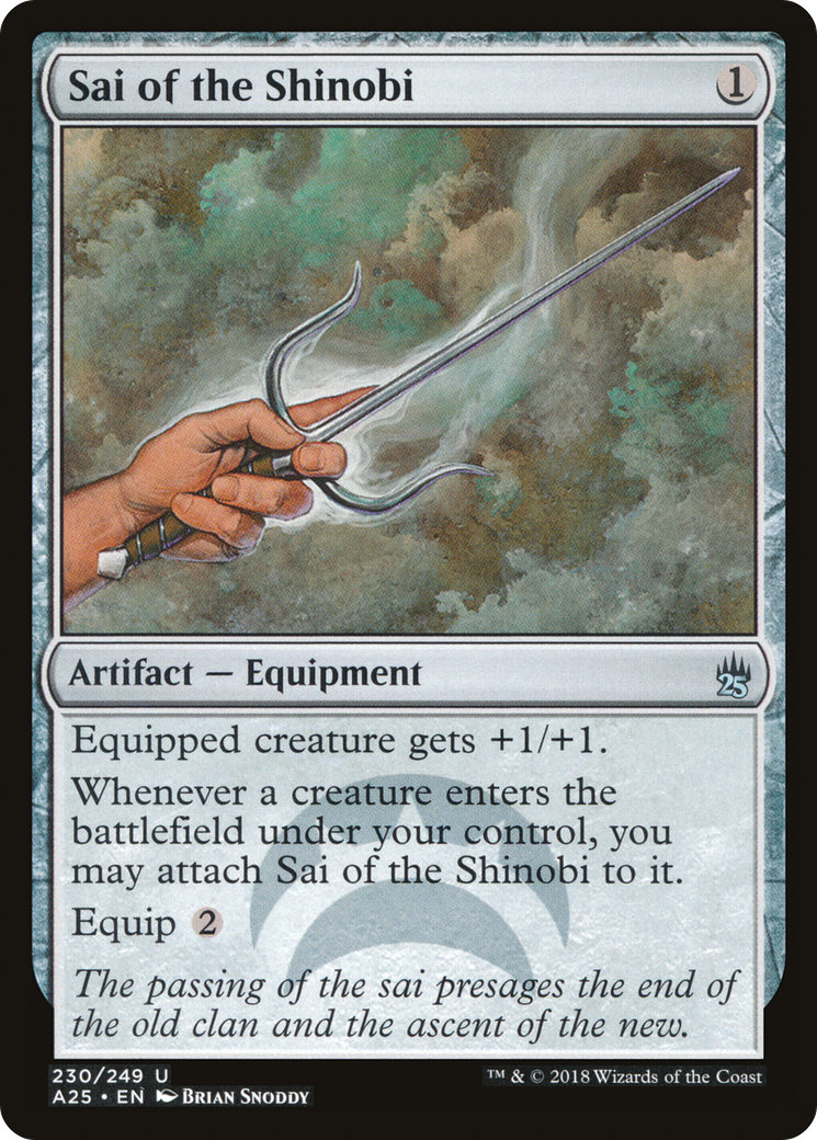 Sai of the Shinobi (230) Foil - Masters 25