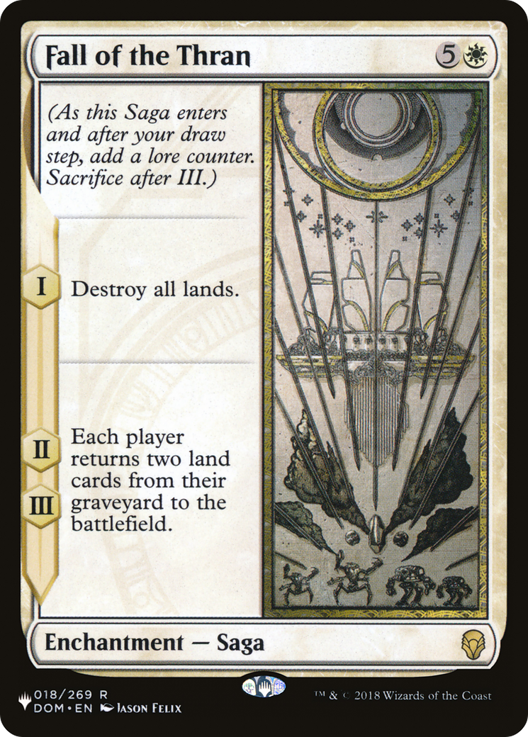 Fall of the Thran (DOM-18) - The List