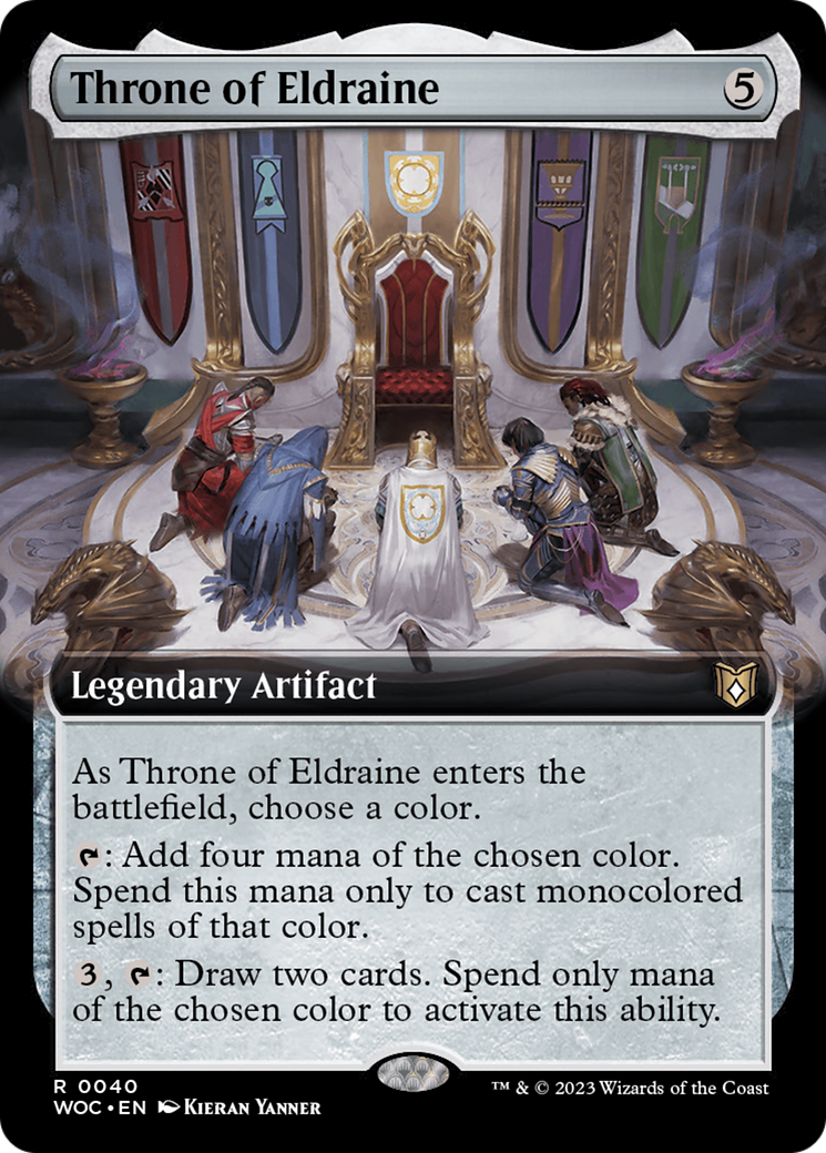 Throne of Eldraine (Extended Art) (040) - Wilds of Eldraine Commander