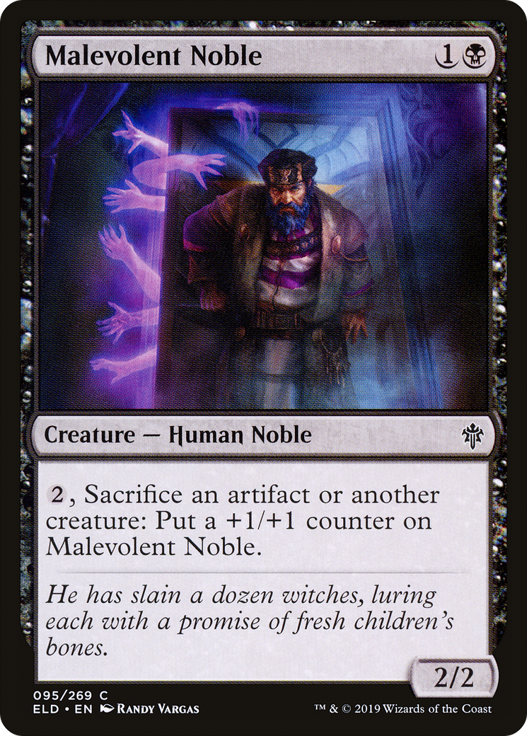 Malevolent Noble (095) Foil - Throne of Eldraine
