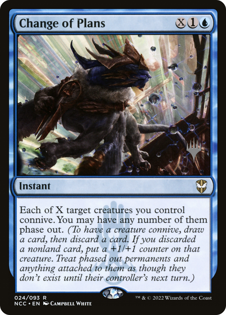 Change of Plans (24p) Foil - New Capenna Commander Promos