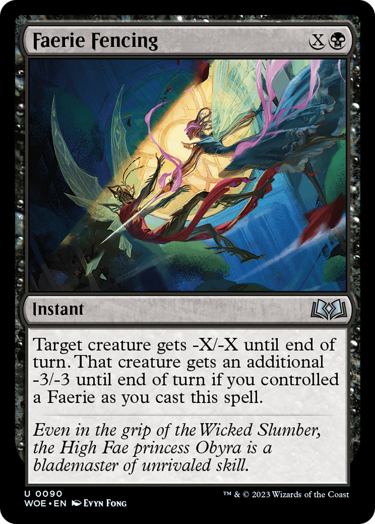 Faerie Fencing (090) Foil - Wilds of Eldraine