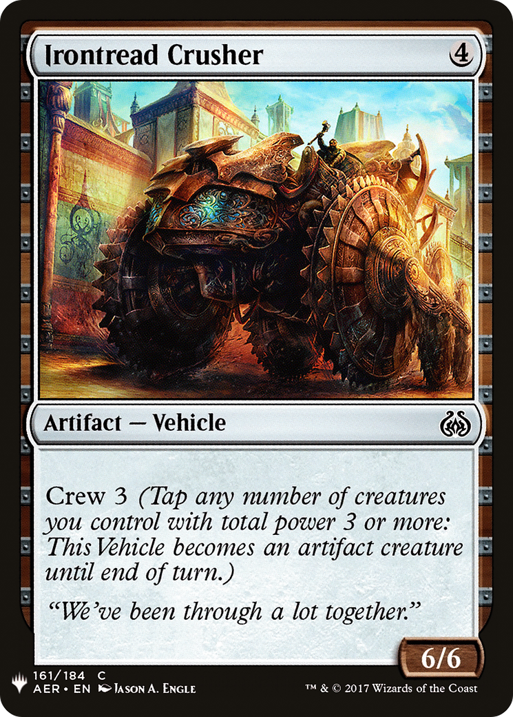Irontread Crusher (AER-161) - The List