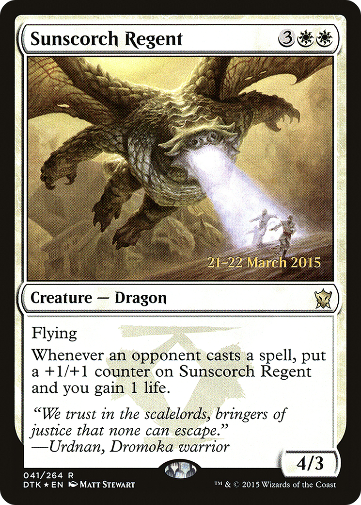 Sunscorch Regent (041) Foil - Dragons of Tarkir Promos